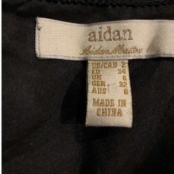 Aidan by Aidan Mattox Rosette Chiffon A-Line Evening Gown - Picture 8 of 9